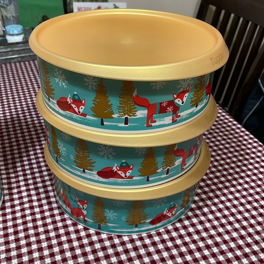 Fox Tupperware Bowl set